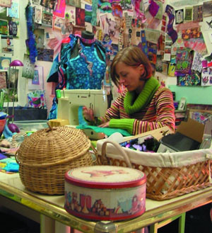 Sarah at work